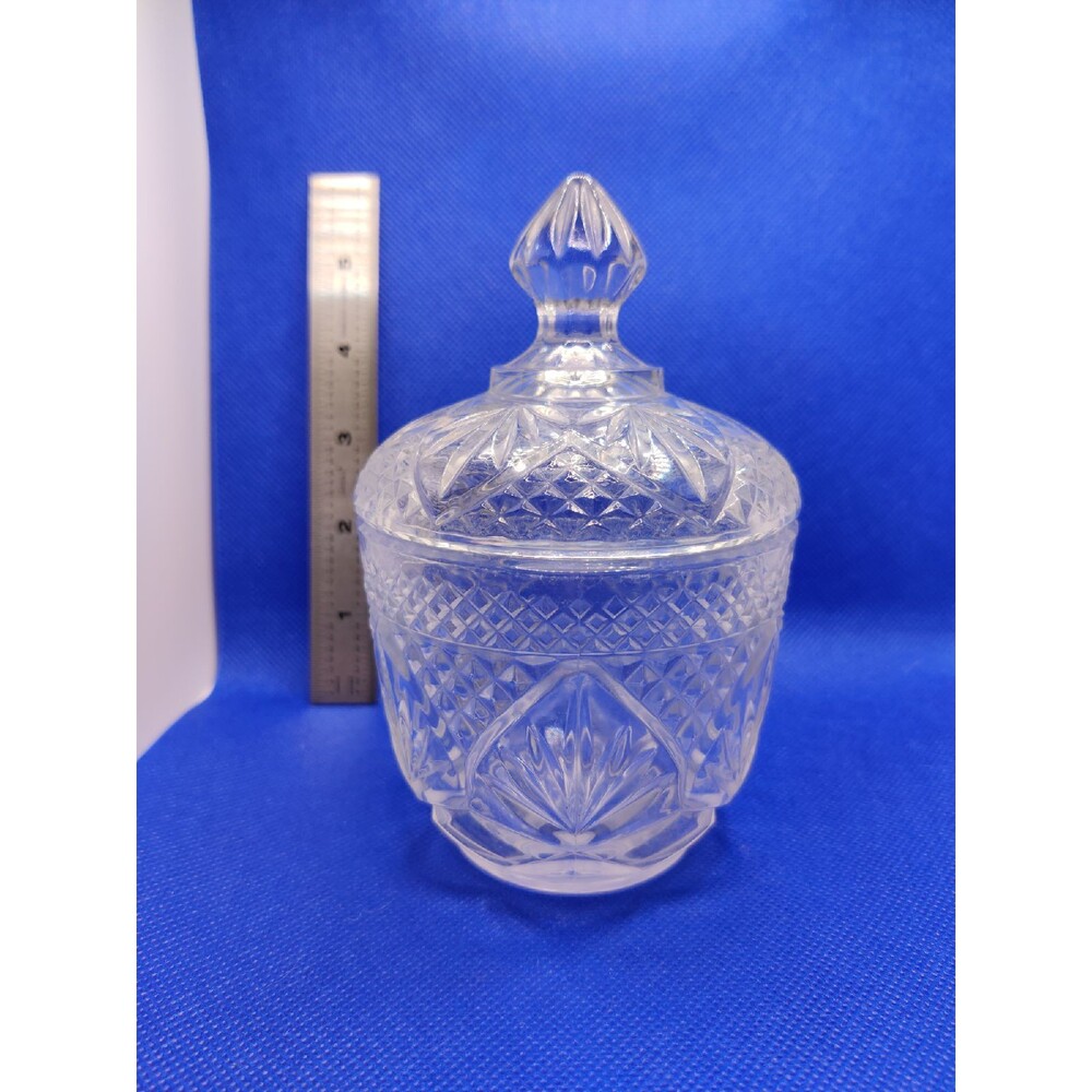 Glass Sugar Bowl Candy Dish